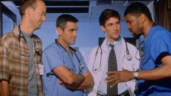 Clooney appears in a scene from the long-running...