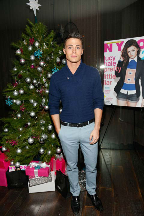 Actor Colton Haynes attends the launch party for Nylon Magazine's December/January 2013 issue at The Wine Gallery at The Andaz West Hollywood on Dec. 7, 2012.