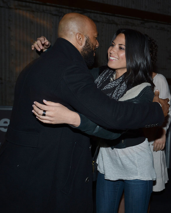 Olivia Munn and Common attend the launch of the...