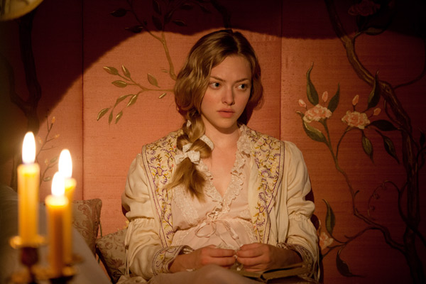Amanda Seyfried appears as Cosette in a scene...