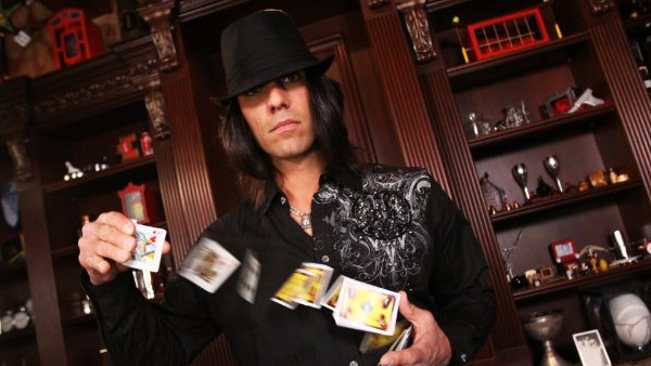 Criss Angel appears in a scene from his A and E...