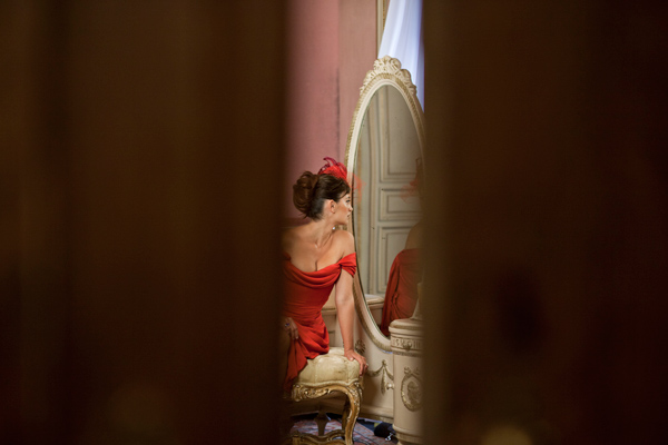 A behind-the-scenes photo of Campari's 2013...