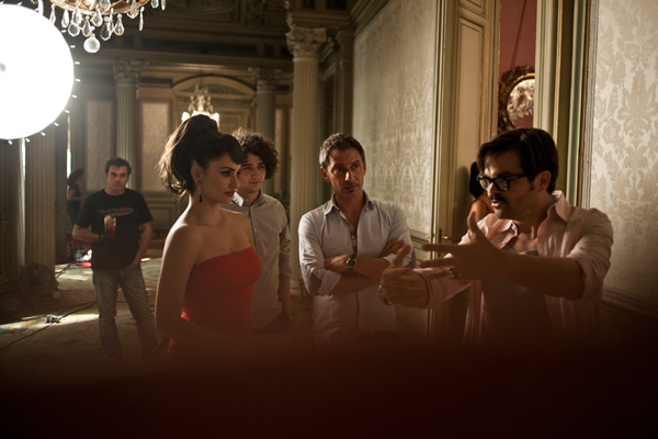 A behind-the-scenes photo of Campari's 2013...