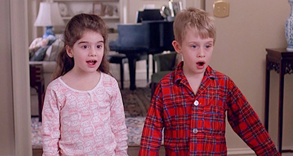 Macaulay Culkin (left) and Gaby Hoffmann appear...