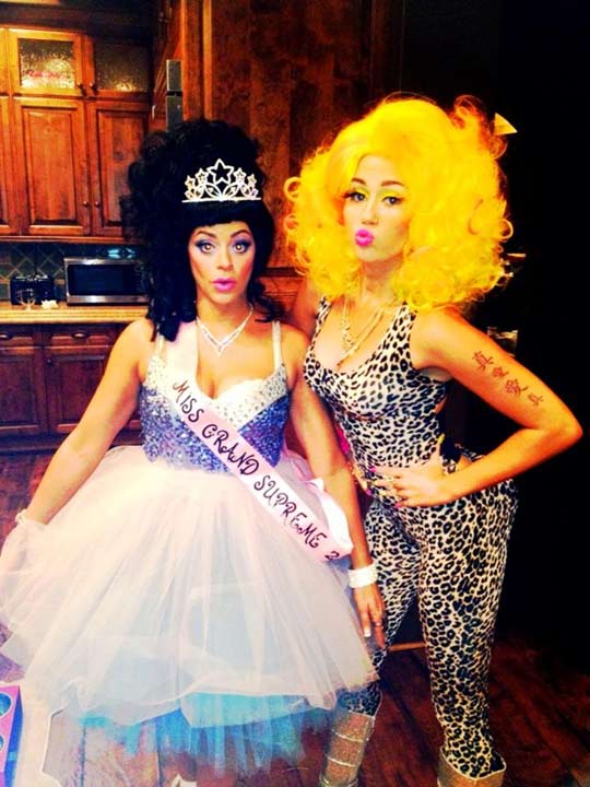 Miley Cyrus appears in a photo from her official Twitter account on October 31, 2012. - Provided courtesy of twitter.com/MileyCyrus Miley Cyrus appears in a photo from her official Twitter account on October 31, 2012. - Provided courtesy of twitter.com/MileyCyrus