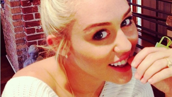 Miley Cyrus appears in a photo posted on her...