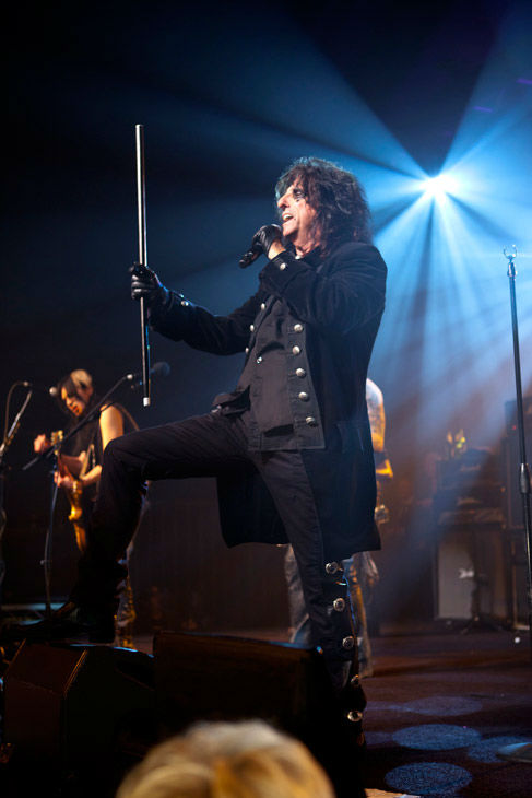 Alice Cooper appears in concert at the premiere...