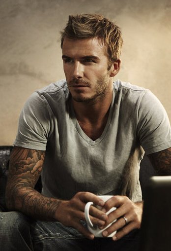 David Beckham in a professional still from his...