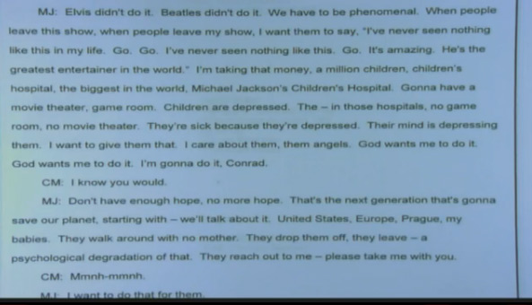 A transcript of a recording from Sunday, May 10,...