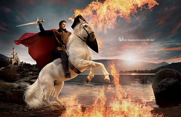 David Beckham plays 'Sleeping Beauty's Prince...