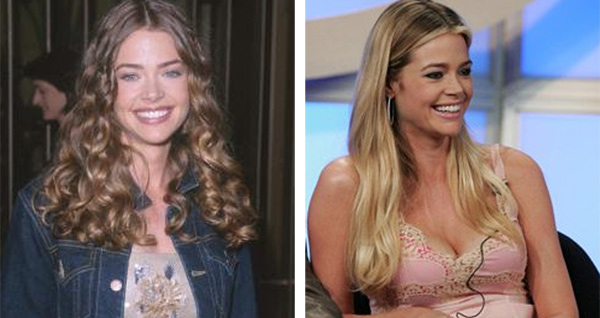 Pictured:  On the left, Denise Richards appears...
