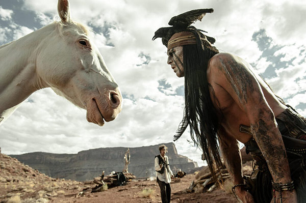 Johnny Depp challenges 'The Lone Ranger's horse...
