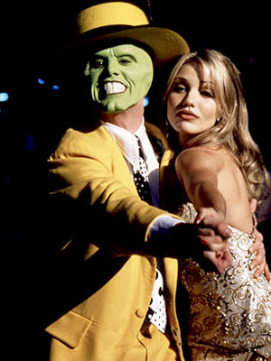Cameron Diaz and Jim Carrey appear in the 1994 movie 'The Mask.'