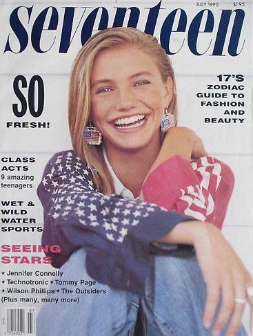 Cameron Diaz appears on the cover of Seventeen...