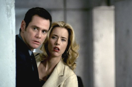 Jim Carrey and Tea Leoni appear in a scene from...