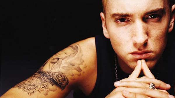 Eminem appears in an unddated photo from his...