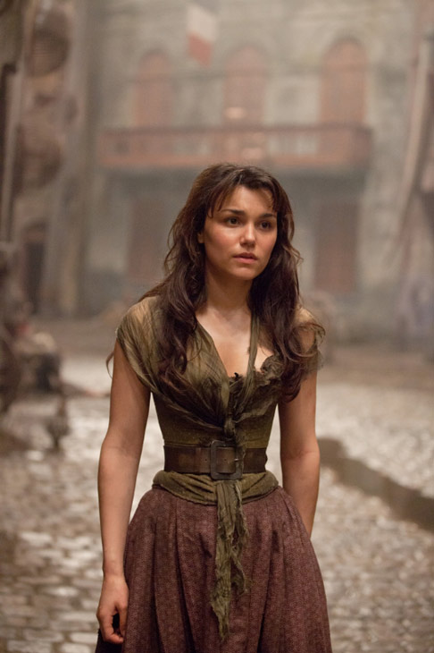 Samantha Barks appears as Eponine in a scene...