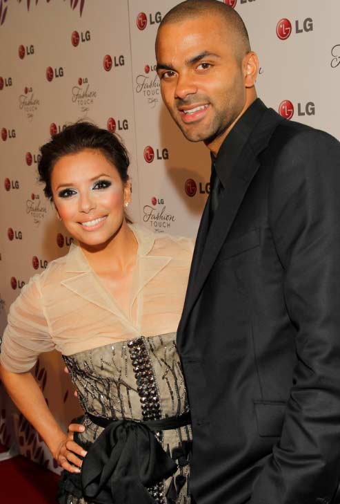 Eva Longoria and ex-husband Tony Parker attend...