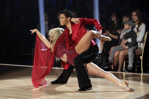 Jaleel White, his partner Kym Johnson, Disney...
