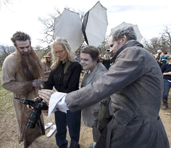 Will Ferrell, Jason Segel and Jack Black appear in a behind the scenes photo from their Disney Dream Portraits photo shoot with iconic photographer Annie Leibovitz.