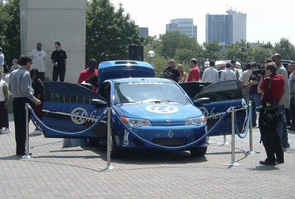 Usher's show car contains a fish tank by Acrylic...
