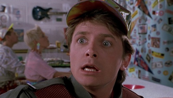 Michael J. Fox appears in a scene from the 1989...