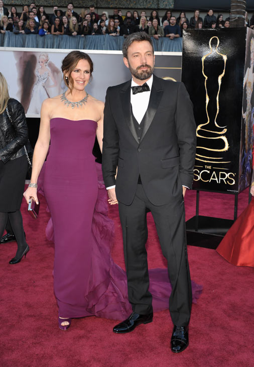 Actors Jennifer Garner, left, and Ben Affleck...