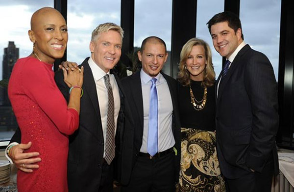 Sam Champion stands with Rubem Robierb on their wedding day on Dec. 21, 2012, along with GMA colleagues Robin Roberts, Sam Elliot and Lara Spencer. / Rubem Robierb Tweeted this photo of his and Sam Champions wedding rings on Dec. 21, 2012. - Provided courtesy of Ida Mae Astute / ABC / twitter.com/RubemRobierbArt Sam Champion stands with Rubem Robierb on their wedding day on Dec. 21, 2012, along with GMA colleagues Robin Roberts, Sam Elliot and Lara Spencer. / Rubem Robierb Tweeted this photo of his and Sam Champions wedding rings on Dec. 21, 2012. - Provided courtesy of Ida Mae Astute / ABC / twitter.com/RubemRobierbArt