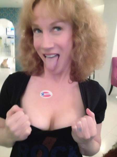 Kathy Griffin posted this photo the day Barack...