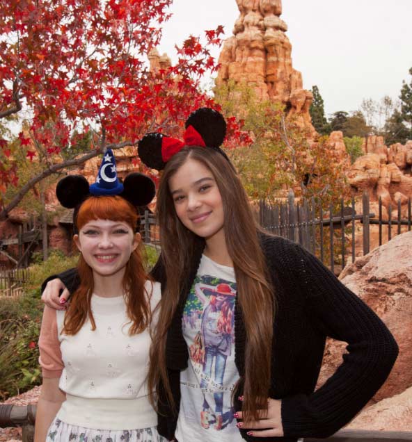 'True Grit' actress Hailee Steinfeld (left) and...