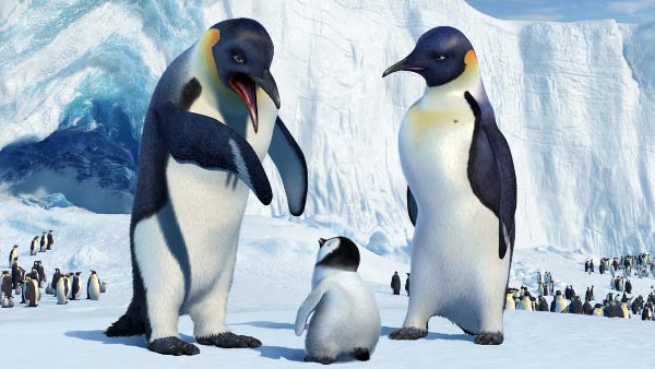 Hugh Jackman's character Memphis appears in a scene from the 2006 film 'Happy Feet.'