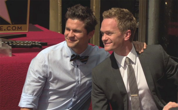 Neil Patrick Harris poses with his life partner...