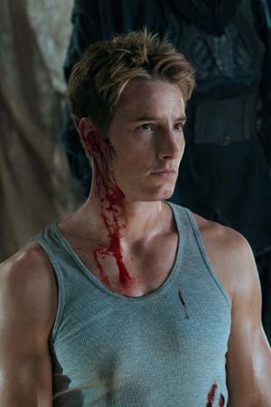 Justin Hartley appears as Oliver Queen on the...