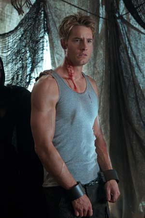 Justin Hartley appears as Oliver Queen on the...
