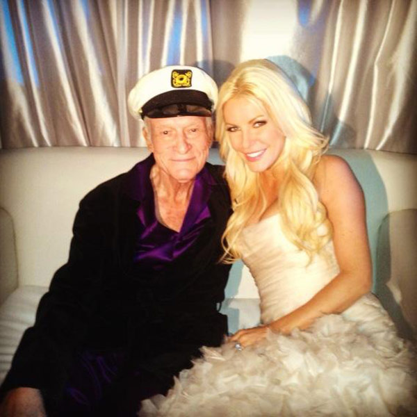 Hugh Hefner posted on Twitter this photo of...
