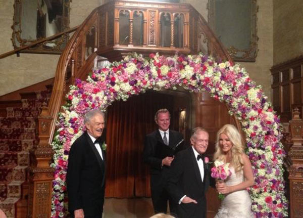 Hugh Hefner posted on Twitter this photo of...