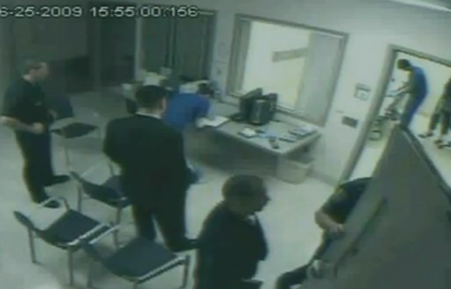 Sept. 29, 2011: The security video shows Michael...