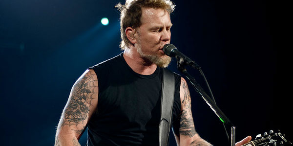 James Hetfield of the band Metallica appears in...