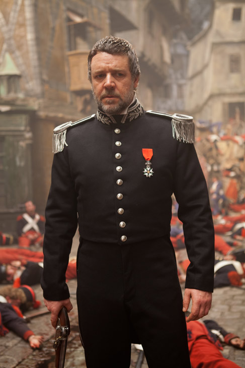 Russell Crowe appears as Javert in a scene from...