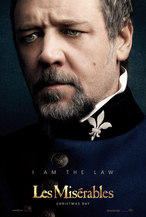 Russell Crowe appears as Javert in an official...