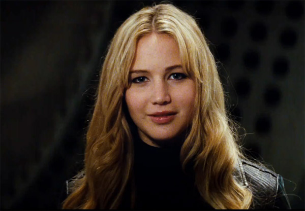 Jennifer Lawrence appears as the mutant Mystique...