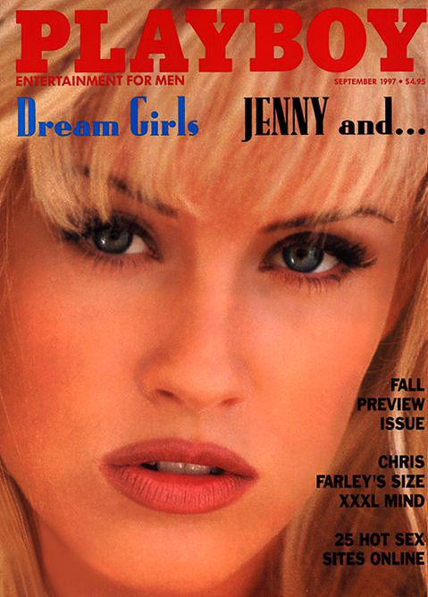 Jenny McCarthy appears on the cover of Playboy...