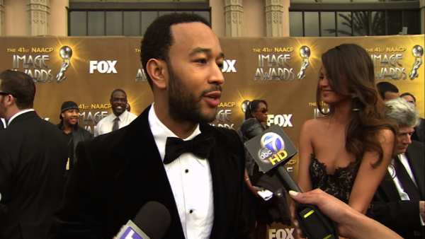 Musician John Legend speaks with On The Red...