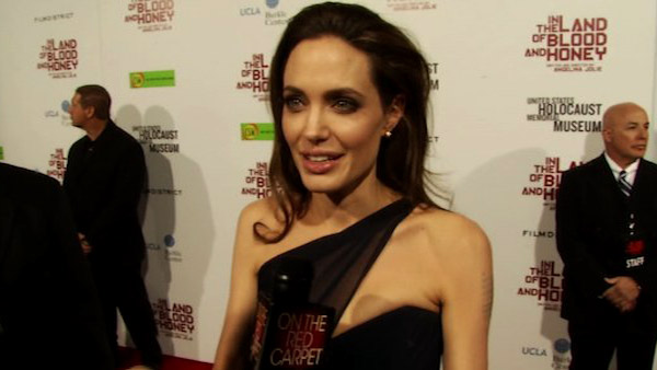 Angelina Jolie talks to OnTheRedCarpet.com at...