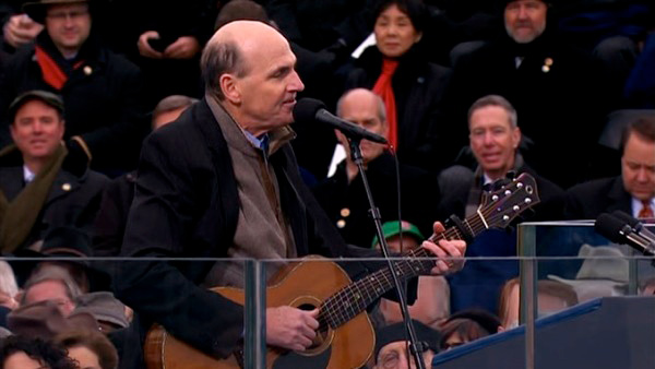 James Taylor performs 'America The Beautiful'...