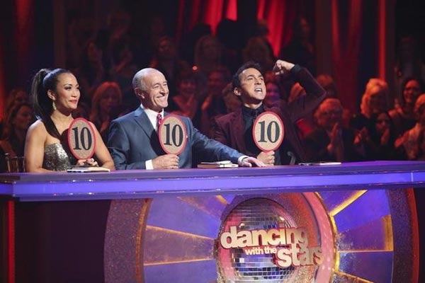 The judges give their scores on 'Dancing With...