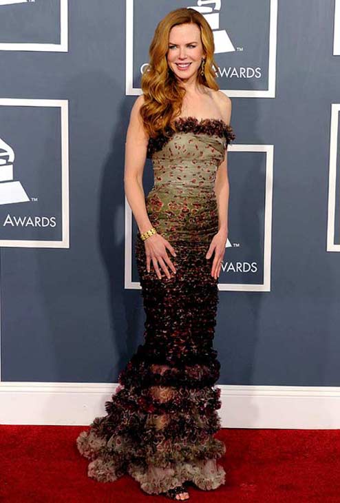 Actress Nicole Kidman appears in a photo from the 2011 Grammys in February.