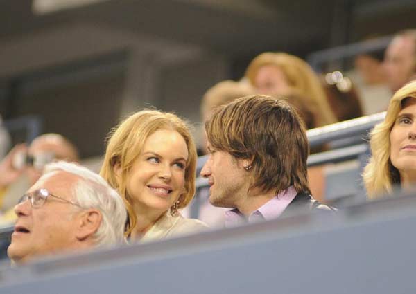 Actress Nicole Kidman and husband Keith Urban...