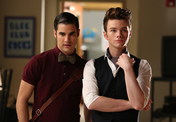 Blaine (Darren Criss, left) and Kurt (Chris...