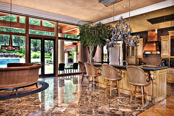 A kitchen inside Kenny Rogers' former...